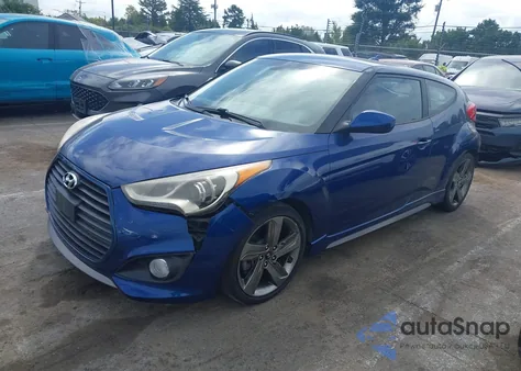 2015 Hyundai Veloster Turbo R-Spec from USA, damaged, VIN KMHTC6AE4FU244037